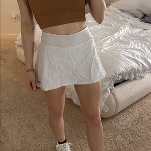 Track & field White Mesh Women's Skirt skort